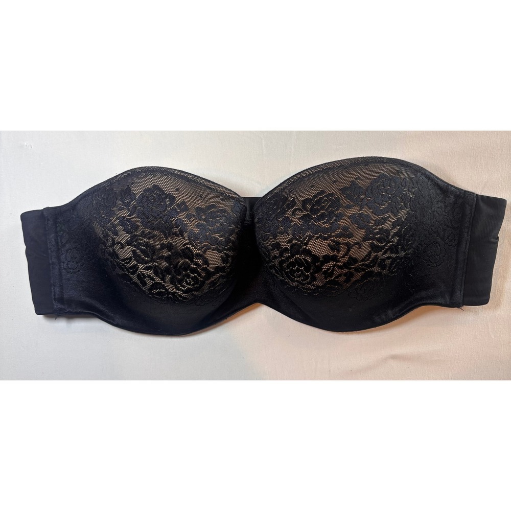 Soma Stunning Support Multi Way Strapless Lace Bra Black 38C RN79984